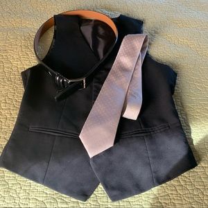 Men’s Vest, Tie, Belt * 3 pieces